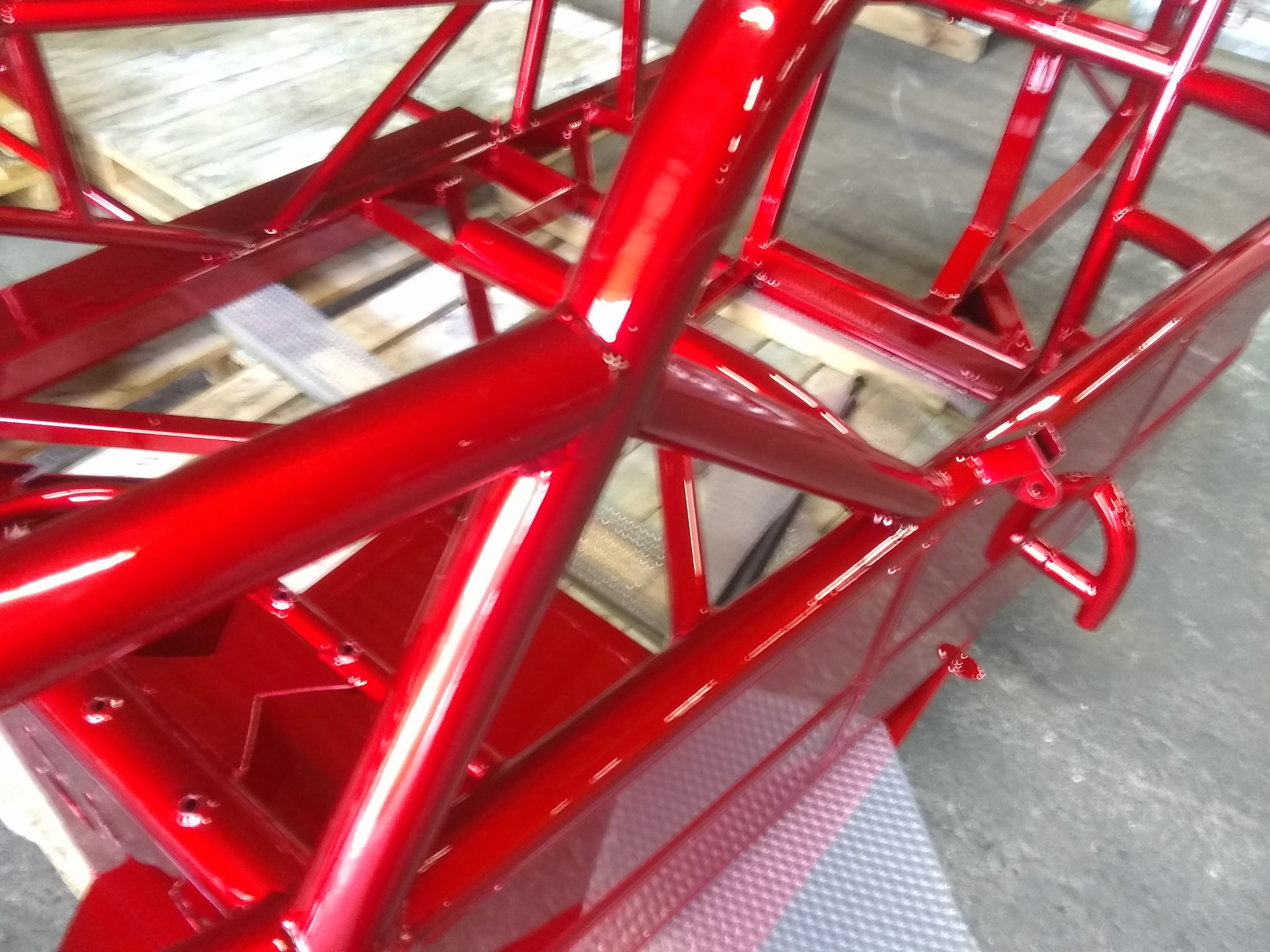 Candy Red Roll Cage Detail