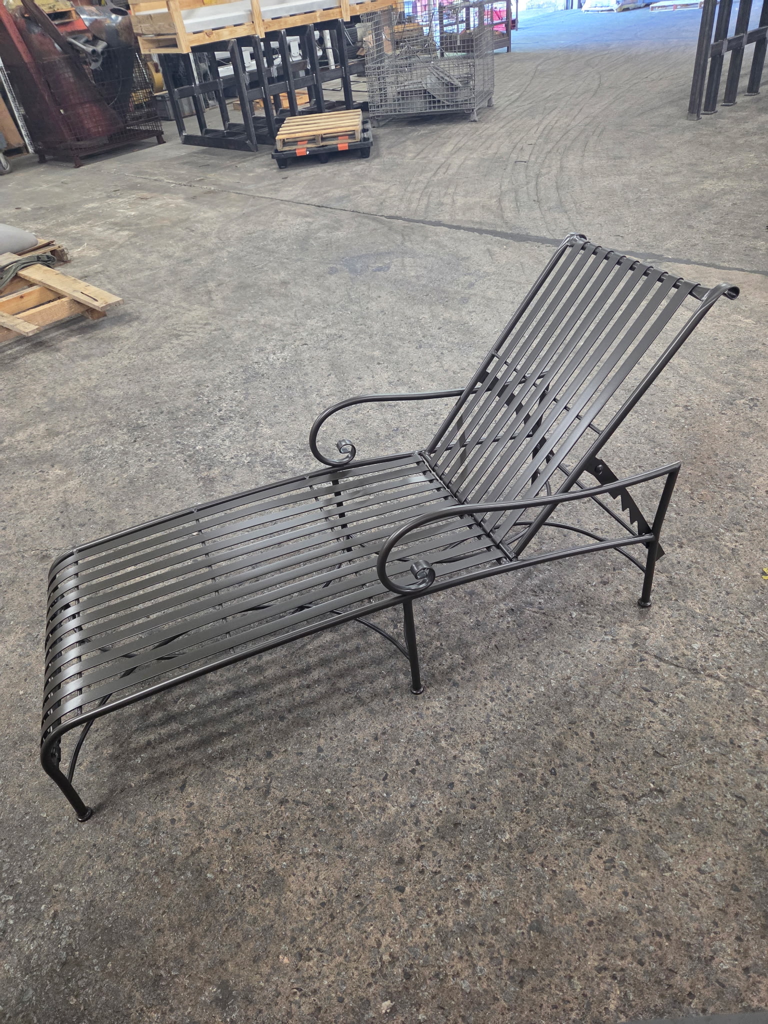 Wrought Iron Chaise Lounge