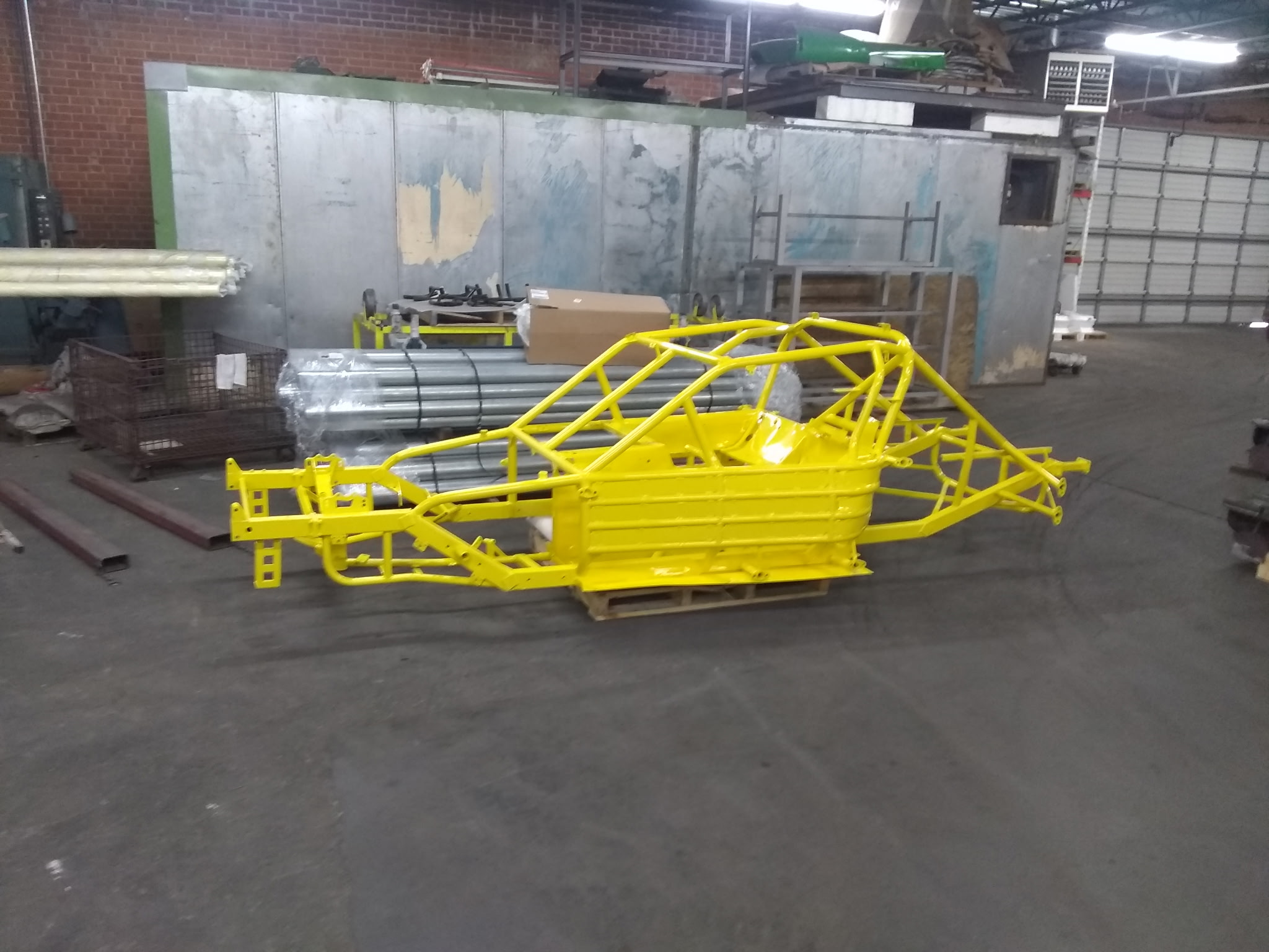 Yellow Race Car Chassis